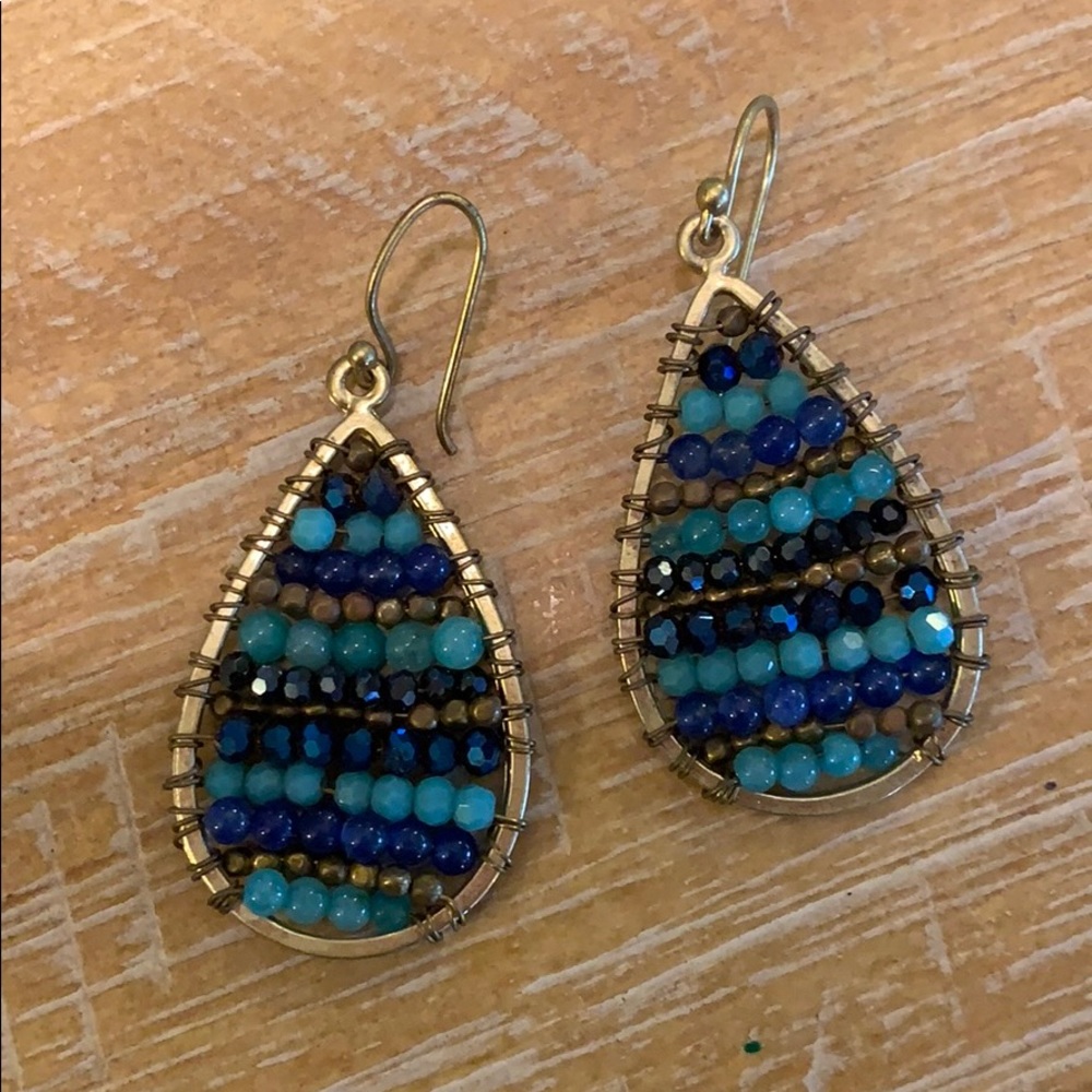 Golden hoop earrings